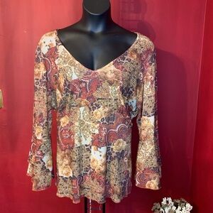 JAMIE NICOLE COLLECTION BOHO TOP SIZE 3X